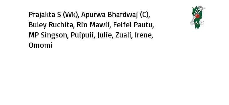 BCCIWomen's tweet image. Mizoram - Playing XI #CAMvODI @Paytm #OneDay #PQF