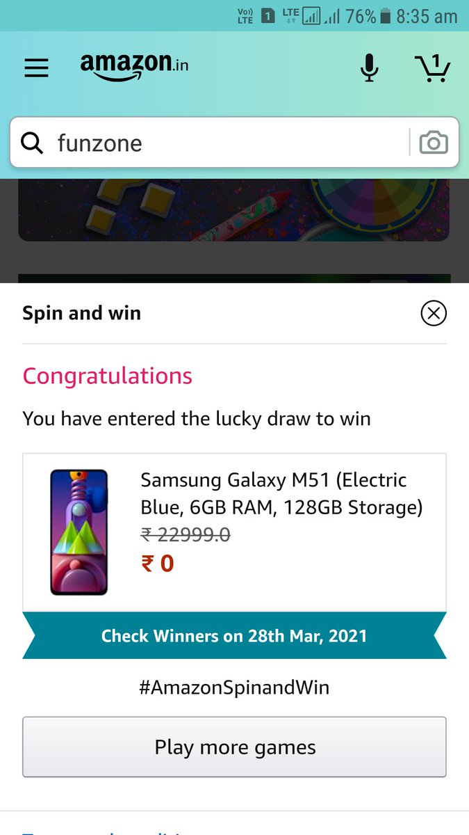 liyakataligour's tweet photo. #AmazonSpinandWin
#samsung
@SamsungIndia
#SamsungGalaxyM51
#AmazonQuiz
#QuizTime
#AmazonWheelofFortuneQuiz
#AmazonWheelofFortune
@amazonIN
@amazon
@liyakataligour https://t.co/Z00B3Dyv0u