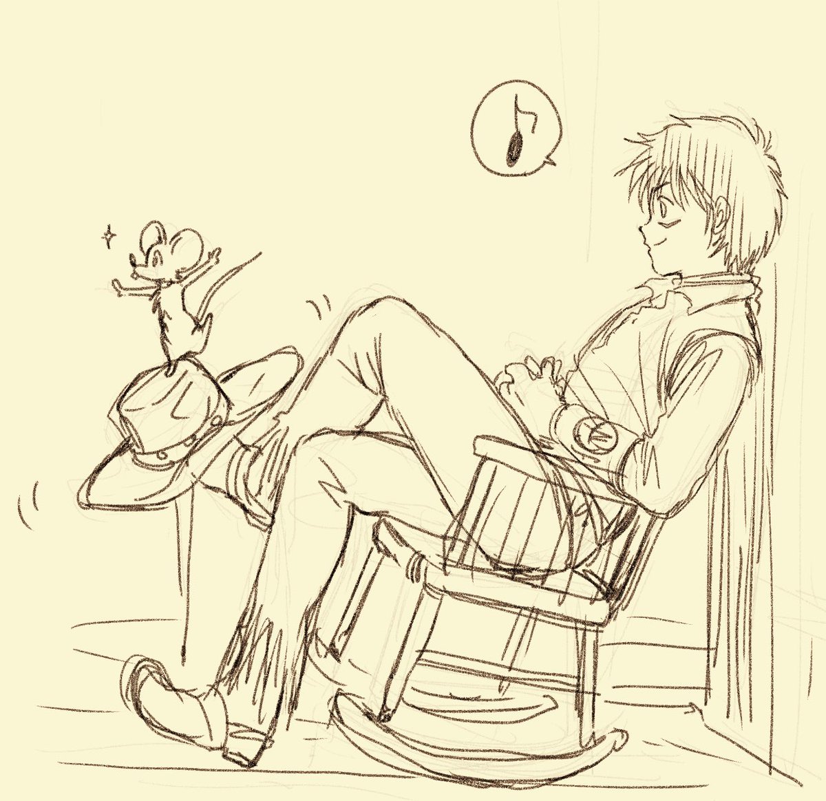今日は朝から晴れたり曇ったりして、とうとう雨本降りになってきました?やはりこういう気候は頭も体もだるいですね?
さて。早速8話を読んでくださった皆様、いつもありがとうございます?✨次回もできるだけ早く更新できるよう頑張ります!
ネーム着手前にラフ♪好きな俳優さんの写真を参考に_φ??
