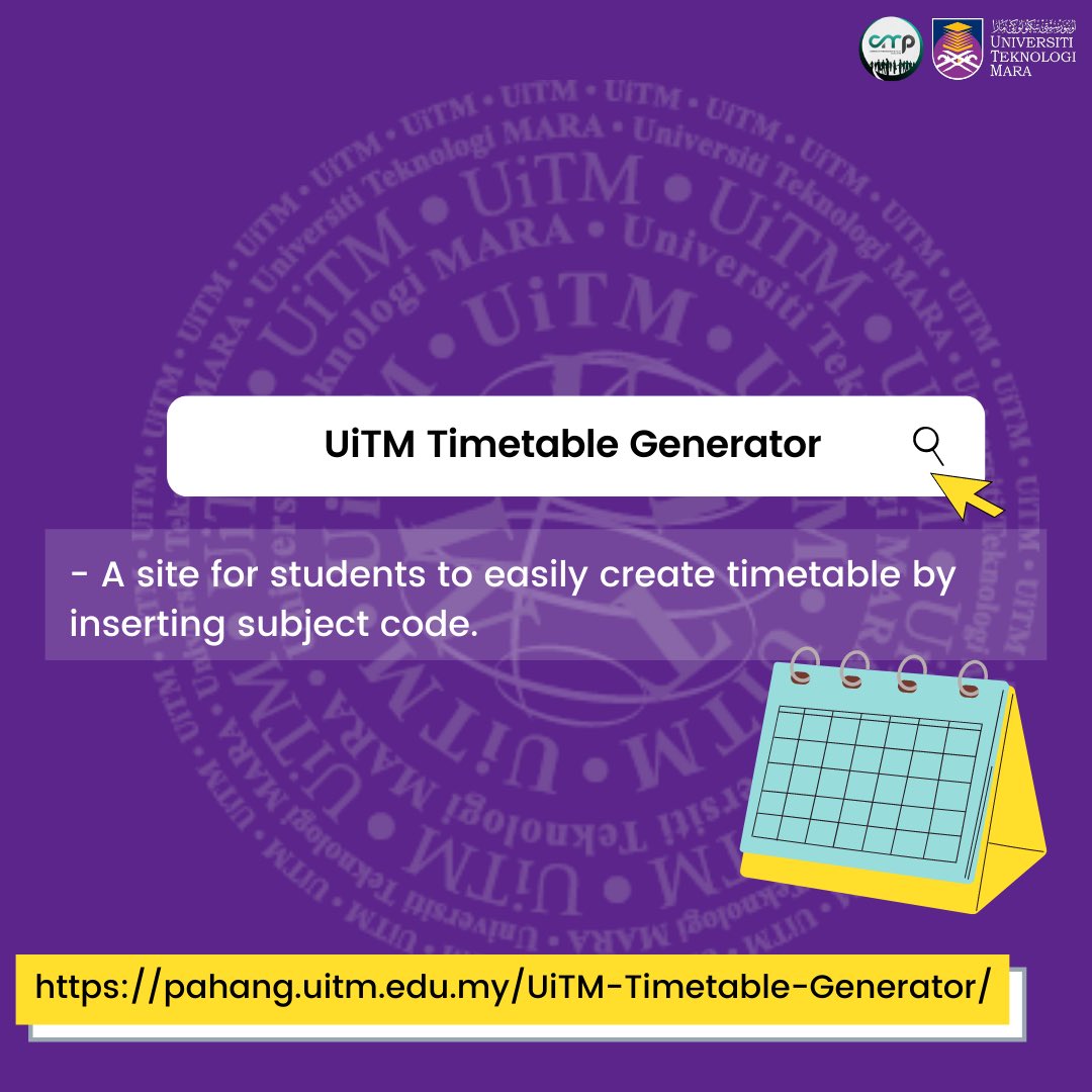 Uitm timetable generator shah alam