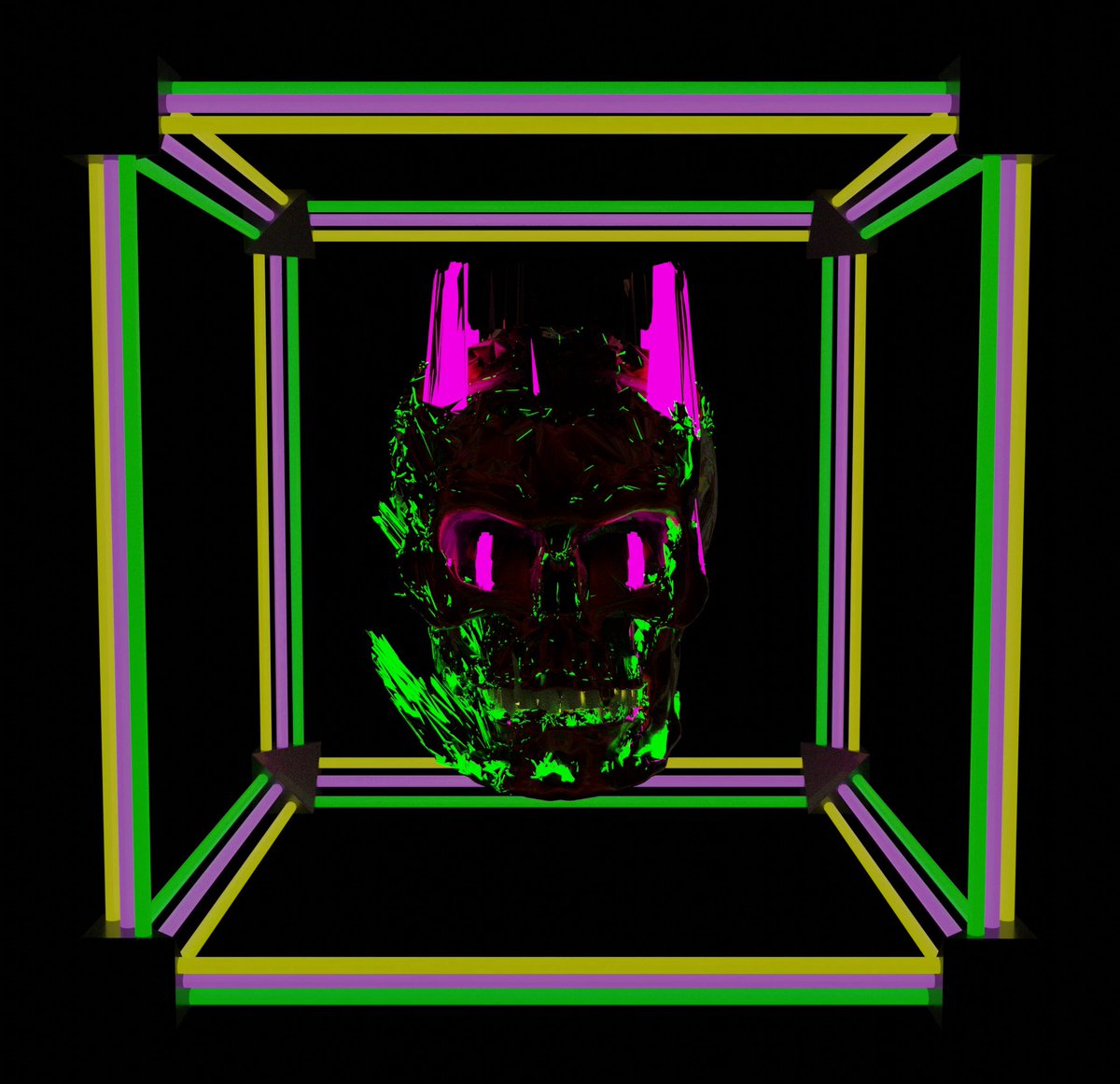 AshDiscarnate's tweet photo. my awesome and talented partner @KylieTrace  who made this amazing model made another skeleTrixie glitch for #OBJKT4OBJKT, go snag it :D 

https://t.co/OZHETxPbj5 https://t.co/Go5ocyiE54