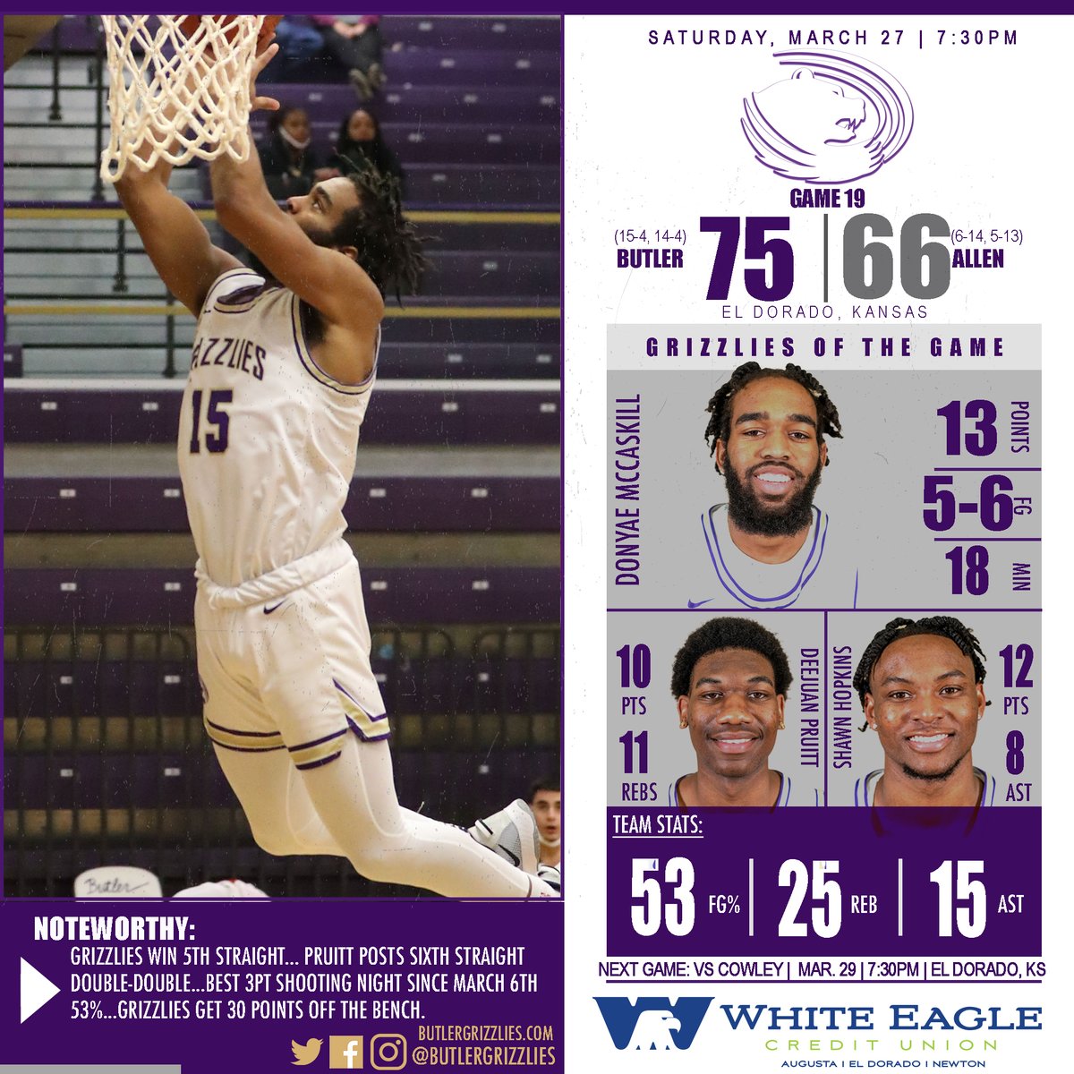 🏀𝐏𝐎𝐒𝐓𝐆𝐀𝐌𝐄 𝐑𝐄𝐏𝐎𝐑𝐓𝐒🏀

--presented by <a href="/WhiteEagleCU/">White Eagle CU</a> 

--𝙂𝙍𝙄𝙕𝙕𝙇𝙄𝙀𝙎 𝙎𝙒𝙀𝙀𝙋--

#buconation