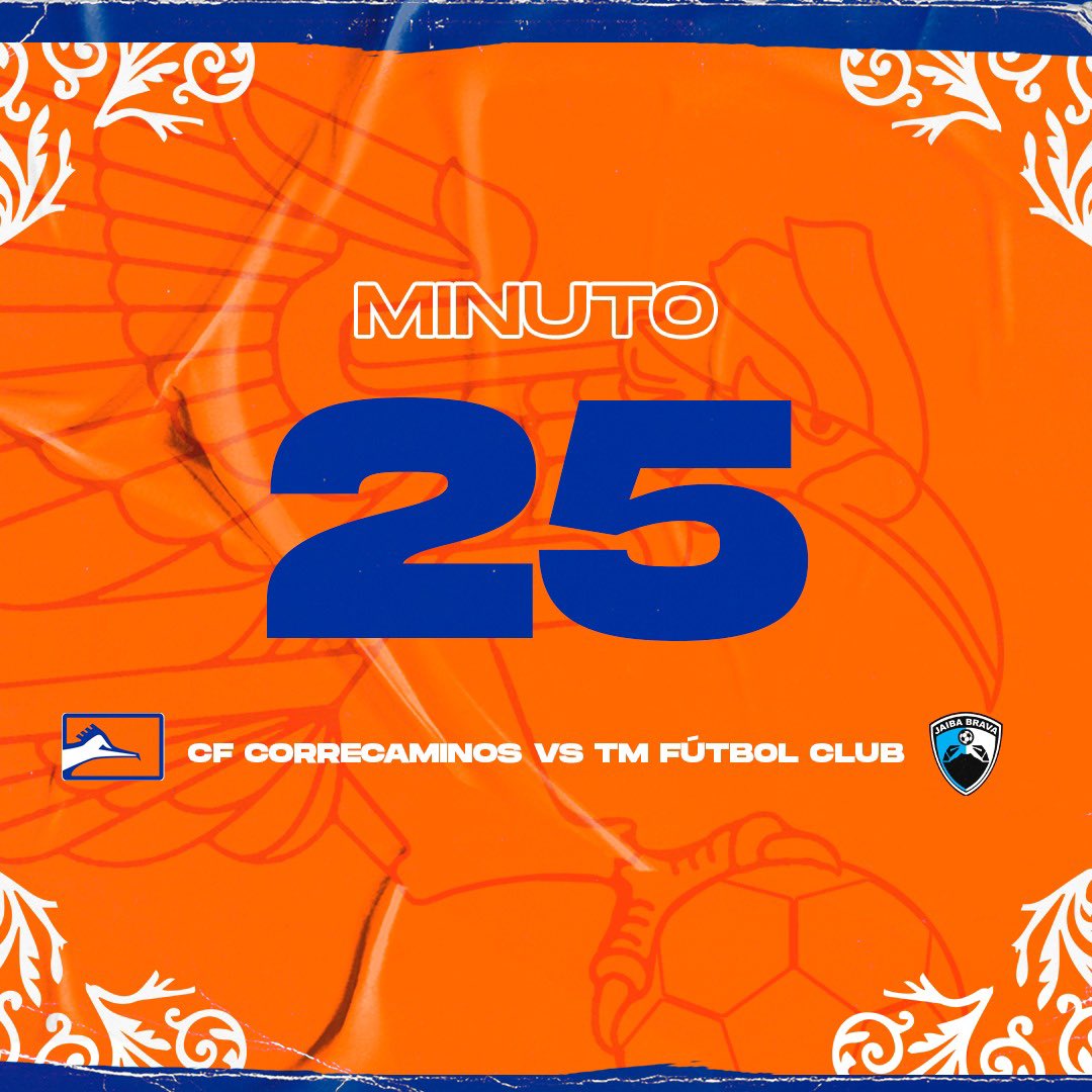 CFCorrecaminos's tweet photo. #Sabalitos presenta: 
⏱25’| J12 | Liga Expansión 

🏟M.R.G 
#CFC 🔵🟠 1-0 #TMF 🦀

#AquíPuroCorrecaminos https://t.co/qPq9qTL4yf