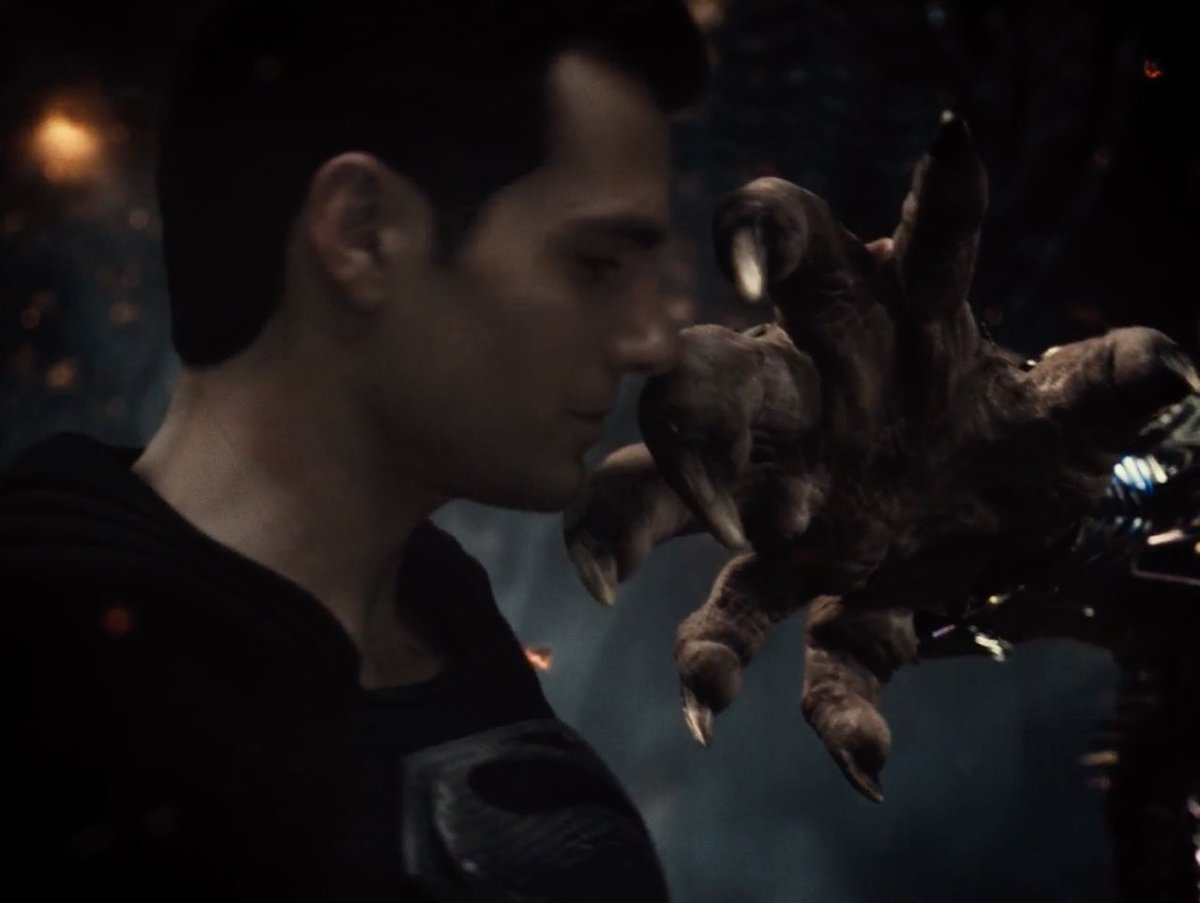 DaveBlass's tweet photo. Watching #JusticeLeagueTheSnyderCut and the changes are massive.  The entire tone of the film has been changed from the color palate to the visceral action.  Is a different film. @ZackSnyder version is dark and moody but balanced with heart https://t.co/UUFTMjNJxL