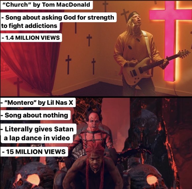 ElijahSchaffer's tweet photo. .@IAMTOMMACDONALD > @LilNasX https://t.co/g4rc4rykOR