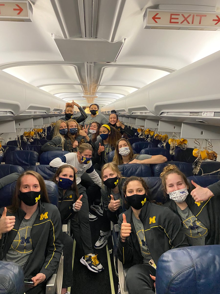 CoachTMWilson's tweet photo. Just want everyone to know, we are on the ground SAFE. Waiting for the next steps. @umichwbball  🙏🏾 https://t.co/7XSvm0ZSue