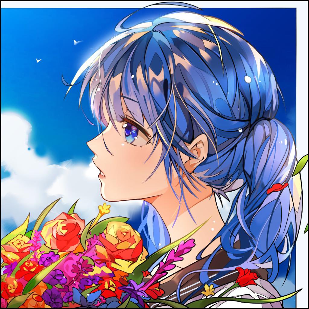 Mii Colorscapes アイコン イラスト ペア画 ペアアイコン 青系ペア画 T Co 9k1udks8k5 Twitter