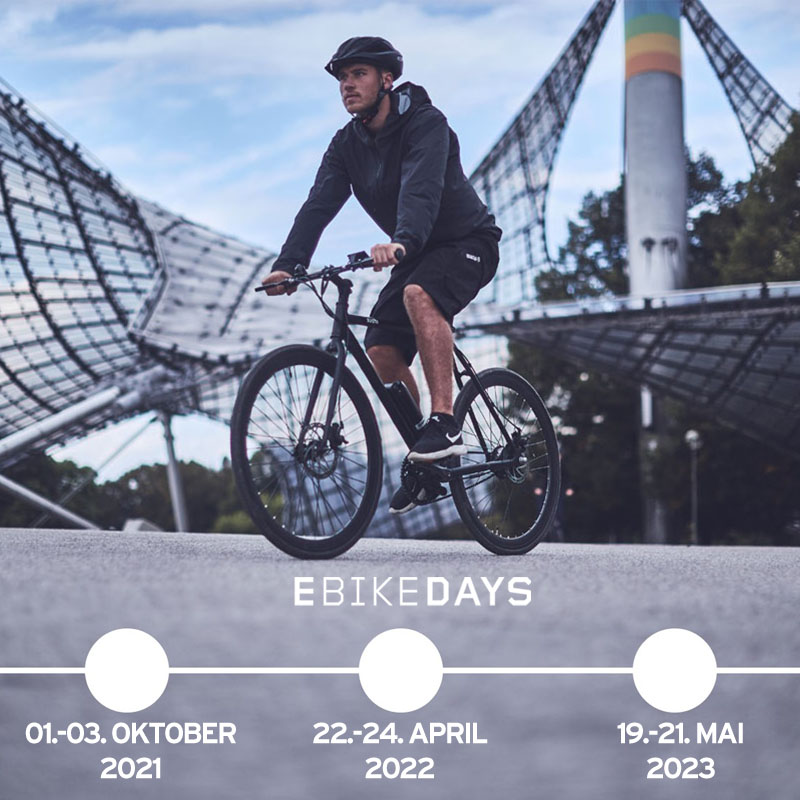 OLYMPIAPARK's tweet photo. Es geht wieder an die Radl und zwar bei den E-Bike Days! Die fünfte Auflage der #ebikedays findet nun von 1.-03.10.2021 statt. Aber das war's noch nicht, denn auch der 22.-24.04.2022 und der 19.-21.05.2023 stehen als fixe Termine im #Olympiapark-#Eventkalender. https://t.co/Gw9eL8FRRh