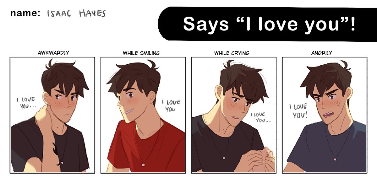 i never shared this meme of isaac saying i love you 