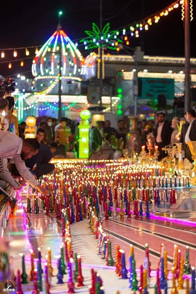 IqrarAlee112's tweet photo. Candle festival in the Holy City of Karbala by Maqaam Sahibuz Zaman to honour our 12th Imam Mahdi (ajtf)
happy occasion of his 1187th birthday 🎂
At the time of celebration, devotion by lighting 1187 candles Was expressed.💐❤️

#ThePromisedSaviour 
#TheOnlyHope #ImamMahdi https://t.co/ob8OoJvauU