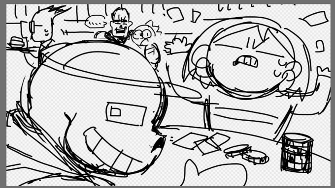 ラフは描けるんですがね… 