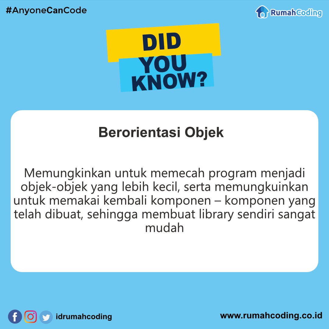 idrumahcoding's tweet image. Halo happy weekend sahabat coding, hari ini mimin mempunyai sesuatu nih tentang Java yuuk disimak.
Sumber: gisindonesiablog.wordpress.com/2012/09/24/hel…
.
.
#DidYouKnow #JavaAPI #bahasapemrograman #taukahkamu #Java #FaktaUnik #KnowLedge #Coding #WebDeveloper #WebProgramming #Programmer #kursuscoding
