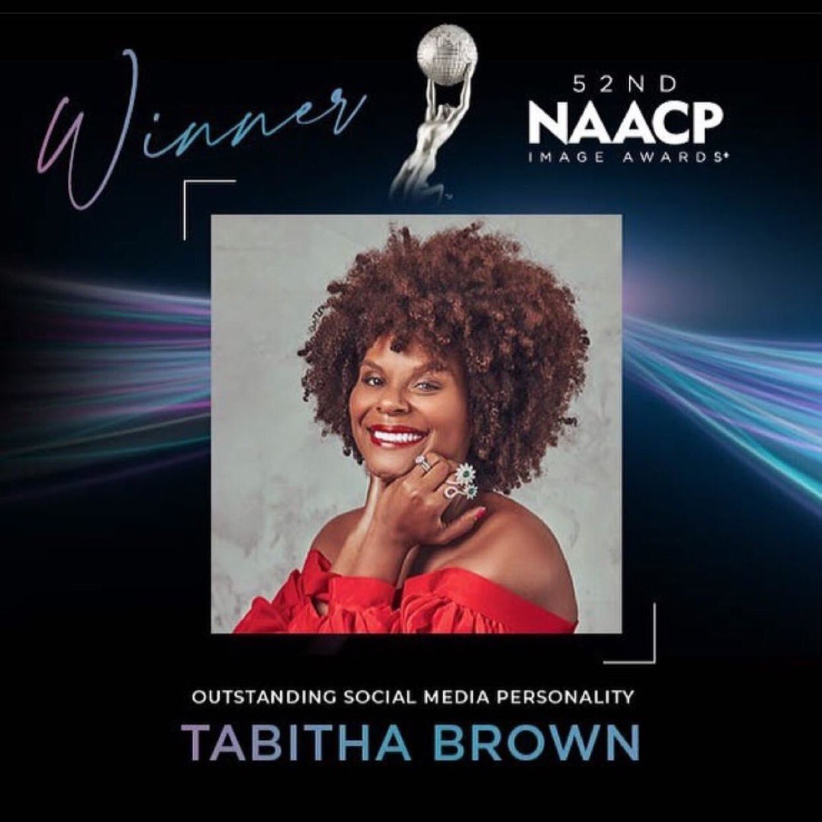 debrapalermo's tweet photo. TAB WON THE IMAGE AWARD!!! Woohoo there’s no one more deserving! ♥️🎉#LikeSoLikeThat #TabithaBrown #NAACPImageAwards Repost from @IamTabithaBrown
•
OMG!!!!!😭😭😭😭😭 OOOHHH GOD I THANK YOU🙌🏿🙌🏿🙌🏿🙌🏿 I WON!!!! Thank you all so much for your votes and support!! Eden, NC we did it! https://t.co/cZHiqUVpsb