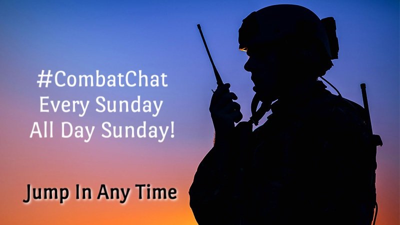 Buddy_Checker's tweet photo. Don't forget to join the conversation. 24 hour chat covering all time zones so no warrior is left out. Open to everyone. 3 questions will be posted for discussion. Please remember to use #CombatChat so responses can be seen by all. https://t.co/ouCAwjJaq5