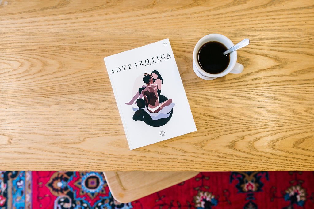 Psst, this👆is a bit saucy 💕🤫 We enjoyed @VUWSA Sex Week events in the Hub so volume 8 of our favourite sex positive, inclusive erotic literary zine is super timely. <a href="/aotearotica/">Aotearotica</a> 8 is in store and online now! vicbooks.co.nz/search/aotearo…