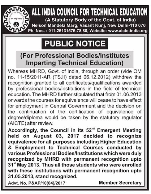 Abhishe28402444's tweet photo. #AMIE_VALID_KARO

Respected Sir/Mam,
In India there is no Value of 100 years old Professional Bodies,there may be some reasons they have completed 100 years of Journey and Many Engineers are came out of It @PMOIndia @EduMinOfIndia @AICTE_INDIA @MHRD @DrRPNishank @rashtrapatibhvn https://t.co/Zmuare6Sei