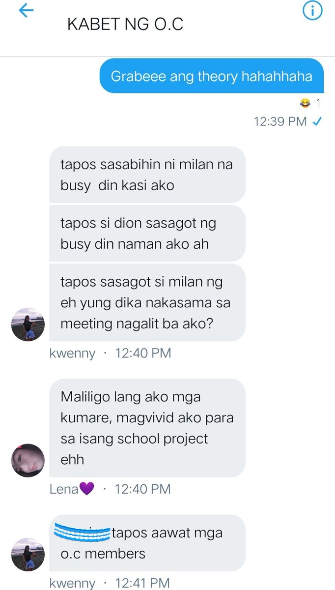 haizsdumps's tweet photo. Nahiya na si kwenny sa kalat(s) namin nila @LenaCazzandra kaya gumawa gdm hahahha kuya @Reynald_20 nagbabakasali si @sparklybij na mabigyan ng medal sa theory niyaa hahahha.
#HunterOnline
#HO77
#AdmitAndRealize https://t.co/6cHItGvFpH