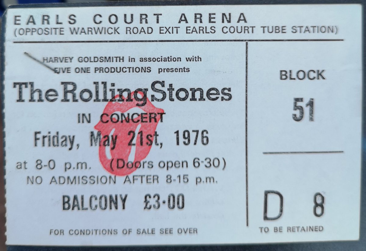 TonyHom33's tweet image. I caught the #Stones Black &amp;amp; Blue tour at #EarlsCourt 1976 
#FoolToCry