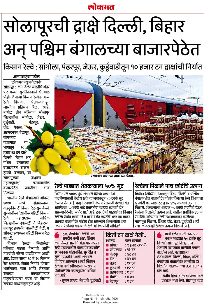 appaLokmat's tweet photo. Lokmat ePaper - https://t.co/MtKrRam39h
@Central_Railway 
@maharailpass 
@SangliRailGroup 
@RanjankarArjun 
@DrmSolapur 
@ShivajiIRTS 
@GM_CRly 
@IRCTCofficial https://t.co/IEVBshWjWe