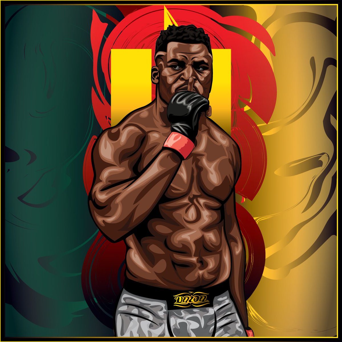 theuniondesigns's tweet photo. Scariest dude on the Planet. You guys think Jon Jones can challenge his reign? @francisngannou @ufc Congrats to coach @dcblackkobra big big win.
#ufc #heavyweightchampion #francisngannou #mma #ko #ufcbelt #ufc260 #cameroon #dcblackcobra #muaythai #vectorart #cryptoart https://t.co/XL9Eclccno