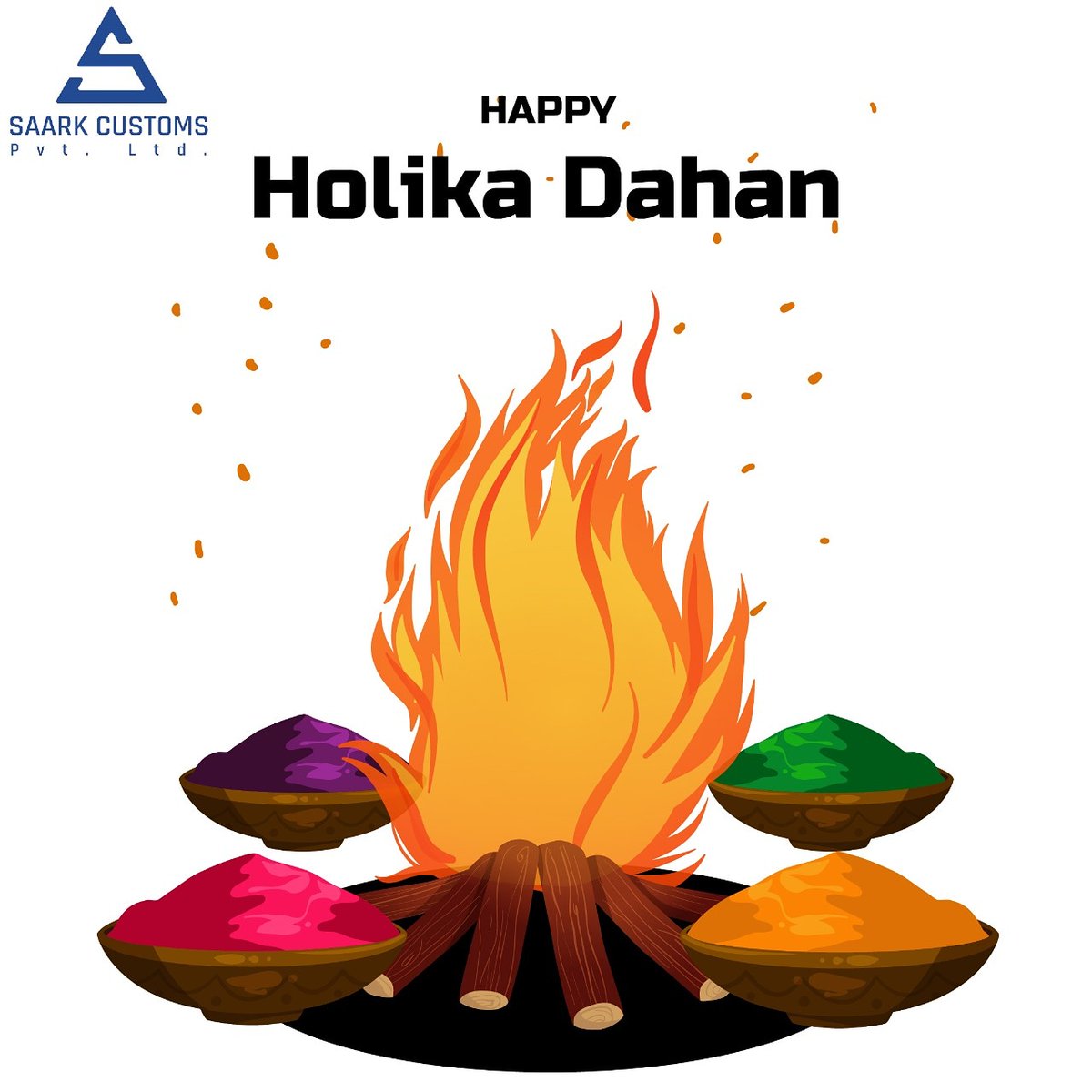 CustomsSaark's tweet photo. Team Saark Customs Pvt Ltd wishes you all Happy Holi ! 🔥

#holi #holidahan #saarkcustoms #indianfestival #feativalsofindia #festivalofcolors #holi2021 https://t.co/N6rOu0fPst