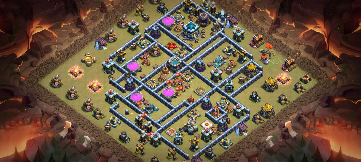 Base usada na semifinal da @TopWarLeague 

link.clashofclans.com/pt?action=Open…