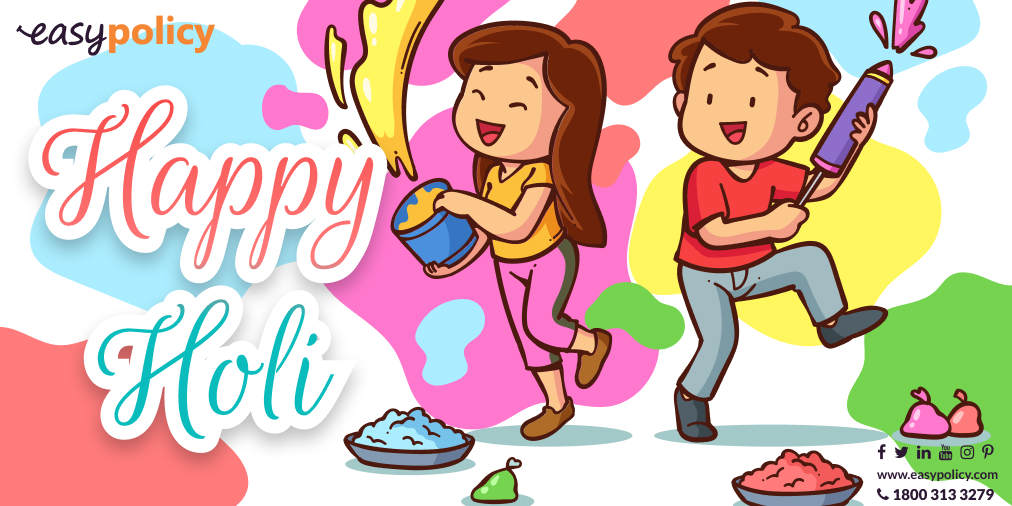 Wishing everyone a very #HappyHoli ~ #Easypolicy