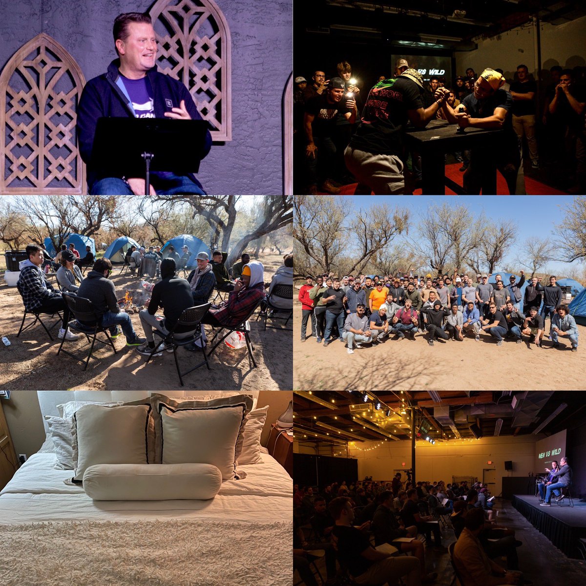 BrianSmithSr's tweet photo. Food… Sumo… Arm wrestling… Bonfires… Camping… Men vs. Wild 2021 is a wrap!  
It was a privilege to share about Biblical manhood and true brotherhood with these young men. 👊🏻 What an epic weekend! 
#MenVsWild
#RejectPassivity
#MakeYourBed https://t.co/TlRXjxOxBp
