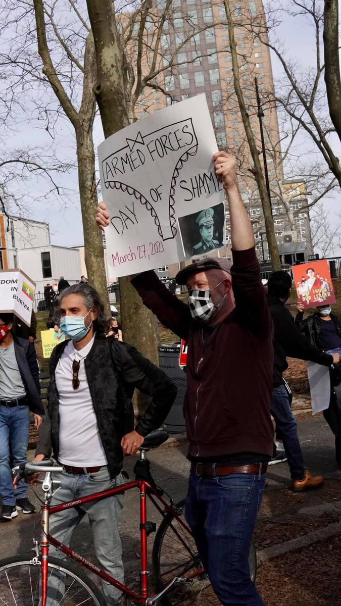 #MilkTeaAlliance strong in📍NYC, US 🇺🇸 
Massive crowd‼️
#RejectMilitaryCoup 
#AntiFascistRevolution2021 
#WhatsHappeningInMyanmar 

<a href="/poppymcp/">Poppy McPherson</a> <a href="/SecBlinken/">Secretary Antony Blinken</a> <a href="/KenRoth/">Kenneth Roth</a> @Lini_ZQ <a href="/USUN/">U.S. Mission to the UN</a> <a href="/eAsiaMediaHub/">U.S. Asia Pacific Media Hub</a> <a href="/CNN/">CNN</a> <a href="/BBCNews/">BBC News (UK)</a> <a href="/USMission2ASEAN/">U.S. Mission to ASEAN</a>