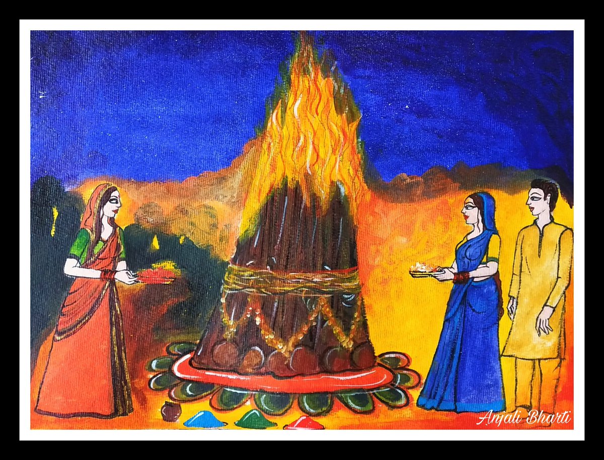 anjalibharti886's tweet photo. #HolikaDahan2021
आप सभी को होलिकोत्सव की हार्दिक शुभकामनाएं।🌺🙏😊🌺
#TheSlowMovement
#TheSlowExperiences
#acrylicpainting
#Holi2021 https://t.co/6GBNzl2Sx0