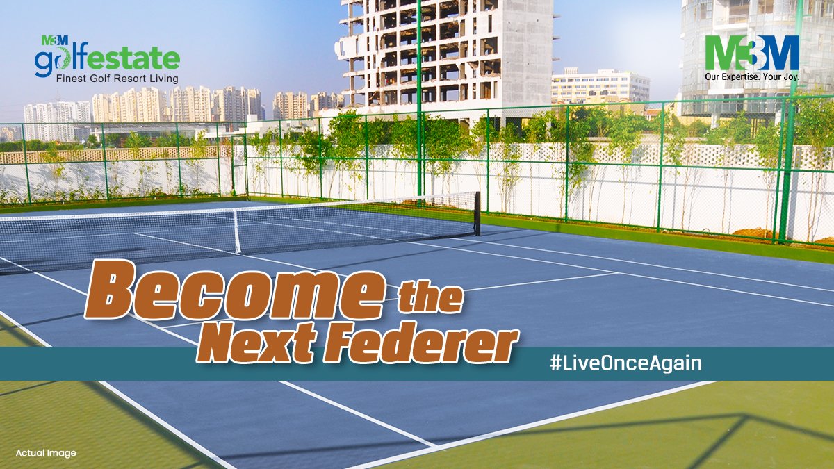 M3MIndiaPvtLtd's tweet photo. Whether you prefer Federer or Nadal, M3M Golfestate presents you with the finest tennis courts to become whoever you desire. Come, hone your game like never before.

#M3M #M3MIndia #LiveOnceAgain #M3MGolfestate #Sector65 #GolfCourseRoadExt #Gurugram https://t.co/sXSgCRRdg8