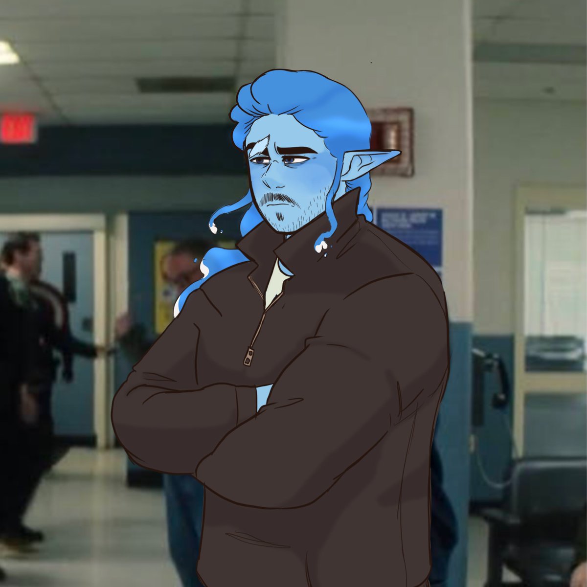 sprauarts's tweet photo. Sal's had a rough couple of sessions with the players recently so I made a few redraws to help everyone cope,,,,ignore the angst👀👀👀 https://t.co/Wavg8VkKI7