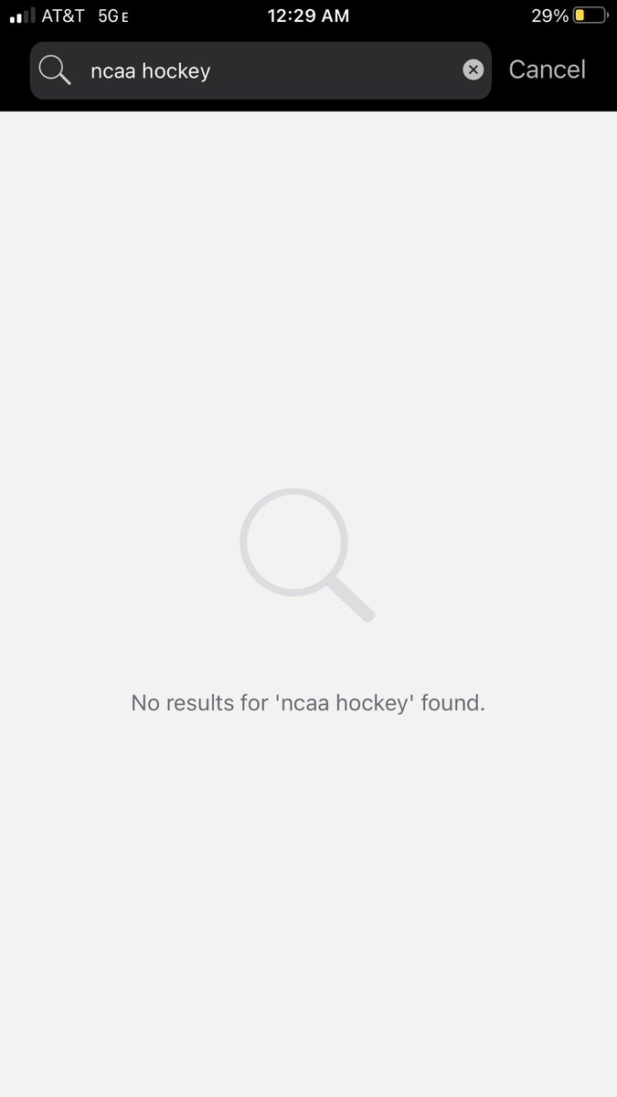 jakemccurry's tweet photo. yo @espn i know y’all hate hockey but i figured after the new @NHL deal id be able to follow @NCAA hockey and my team on your app but alas.. you still don’t acknowledge @ncaa_hockey as a sport https://t.co/GnPIli66N7
