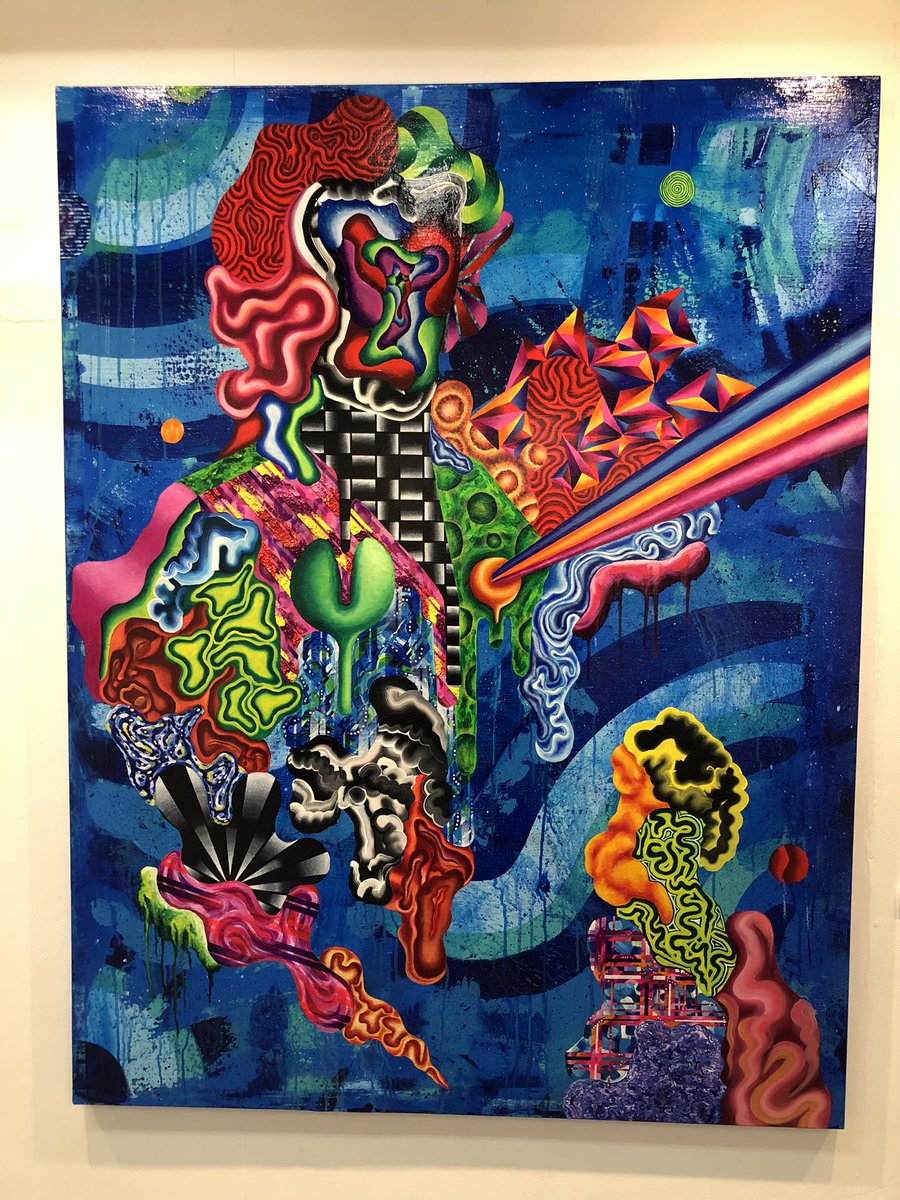 daisuke326's tweet photo. 湯島のロイドワークスギャラリーに鈴木一世さんの個展「diversity」へ。
まだまだ進化しそうなパワフルな作品たち。
ロイドの井浦さんたちともお話できて楽しい時間を過ごせた。
#鈴木一世 #roidworksgallery #湯島 #diversity https://t.co/HobEF4S7AY