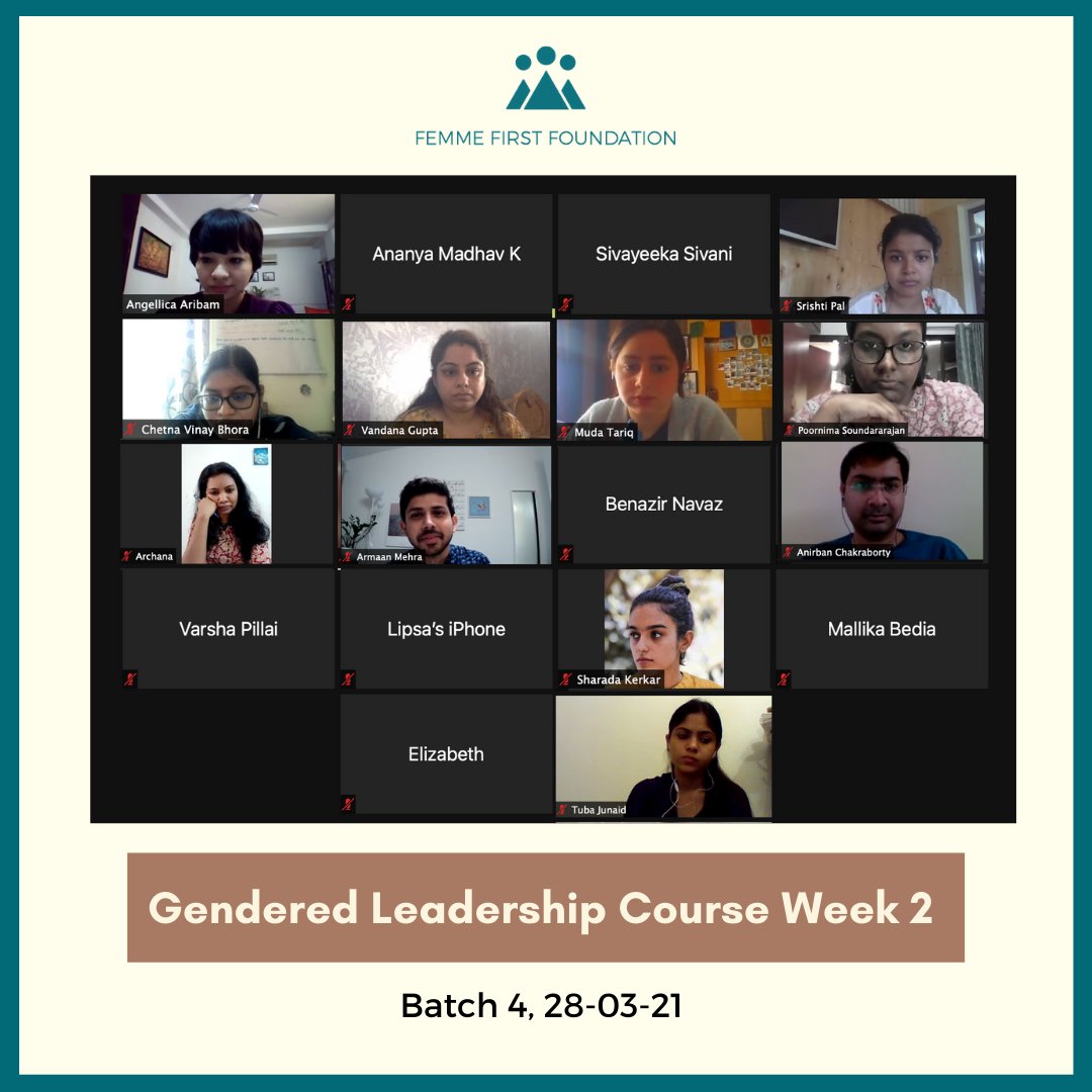 FemmeFirstF's tweet photo. Cohort 4 of the #GenderedLeadership course had their second session today. The session focused on history and waves of feminism.
#gender #feminism https://t.co/4IJArPPjF4