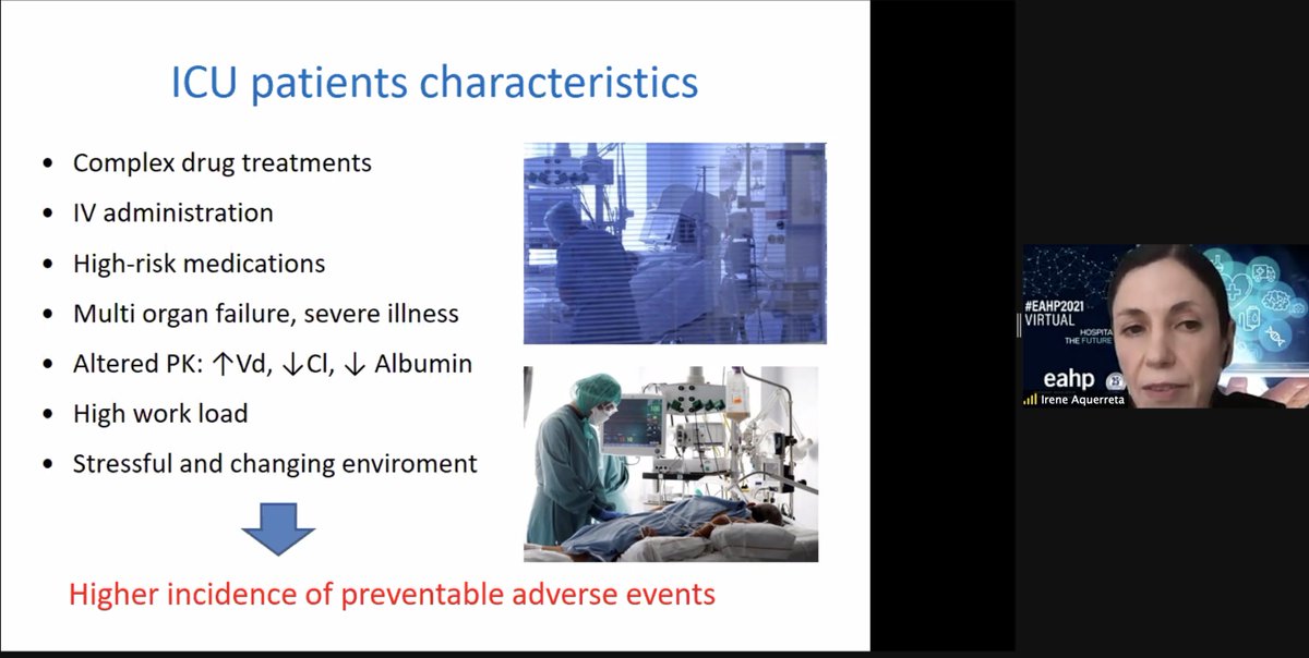 EAHPofficial's tweet photo. Prof Dr Echarri &amp; Dr Aquerreta at @ClinicaNavarra
sharing the best practice of HPs within a critical care multidisciplinary team w a focus on #COVID19 in terms of optimisation of #pharmacotherapy, cost effectiveness, prevention of medication errors &amp; adverse drug events #EAHP2021 https://t.co/zyN8aVhwMQ