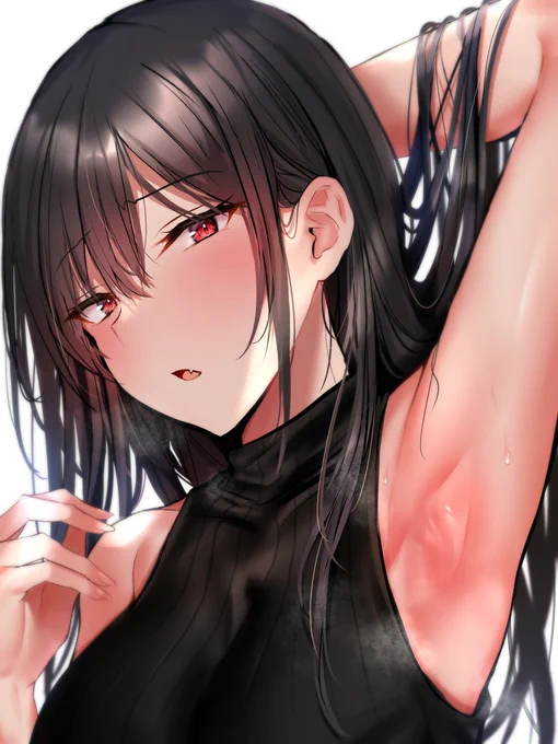 黒髪ロングのお姉さんの腋……… 