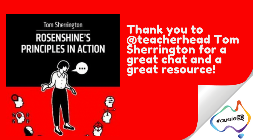 dothinkeducate's tweet photo. A HUGE thank you to @teacherhead for joining us today. Hope that you enjoyed the last chat of Term 1! Remember to take time for yourselves this break! #aussieED https://t.co/ysRY1LwnSa