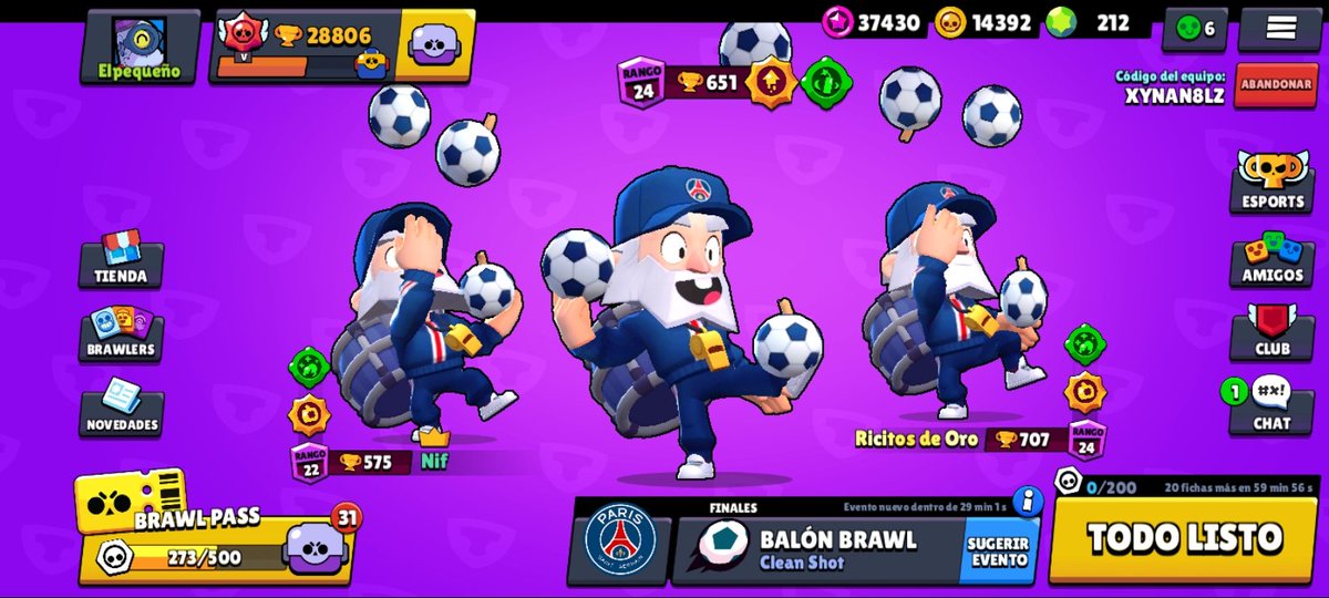 #BS | 
QUE DIA😳
Los dos equipos de brawl ganaron al Dyna 9-0🙏🤩
Academy:
- @StarhSama 🐶
- <a href="/EliZero_/">Eli୭̥</a> 🐶
- #Arima 🐶
Team little:
- <a href="/manucrack134/">HURACAN ⚽️🎈</a> 🐶
- <a href="/NicoKiefer_/">Nif</a> 🐶
- @mabricio_kekw 🐶
Ggs!👊