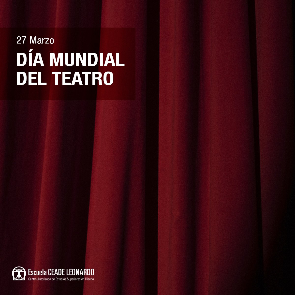 🎭 En el Día del Teatro queremos poner el valor la importancia del Grado en Diseño de Moda de #CEADELeonardo con las artes escénicas.

👗 ¡Toda buena obra lleva detrás una gran dirección de vestuario y fantásticos diseñadores capaces de recrear trajes de cualquier época!