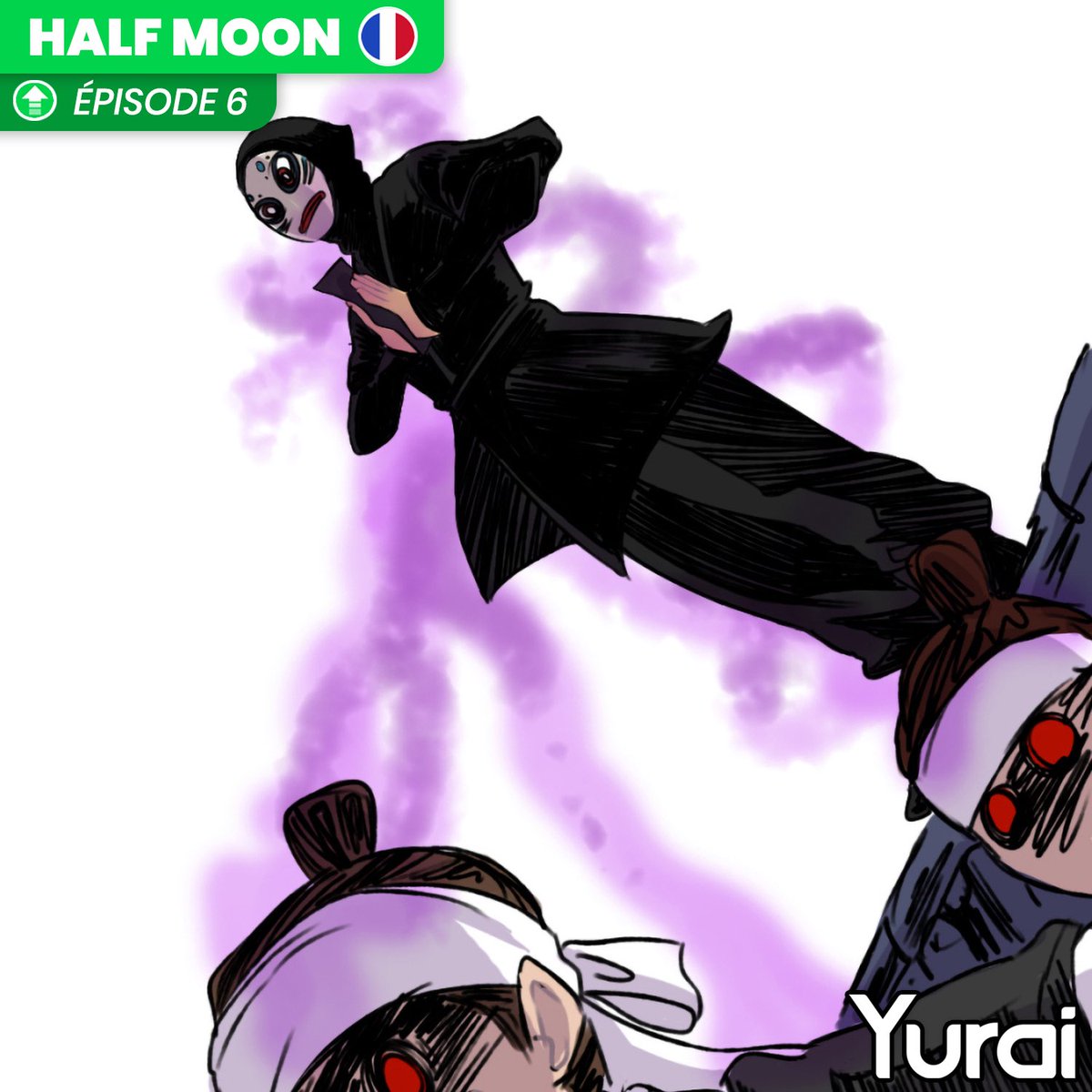 YuraiEditions's tweet photo. 👹 Les morts reviennent à la vie dans « Half Moon » 👹
Et ils ne sont pas là pour rigoler ! Découvrez le nouvel épisode de « Half Moon » par @Sujeongsshi18. 😱
À lire gratuitement ici :
👉 https://t.co/L0mz8VjoCM
#webcomic #webcomicfr #frenchartist #manga https://t.co/duXp4hMNKP