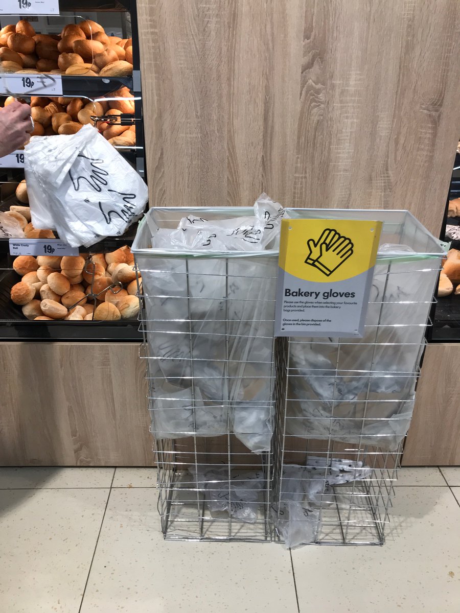 Realmont8's tweet photo. @LidlGB why have you introduced plastic gloves when our planet is drowning in plastic?? One step forward and 2 steps back! What’s wrong with tongs?? https://t.co/nwr3mv5LaO