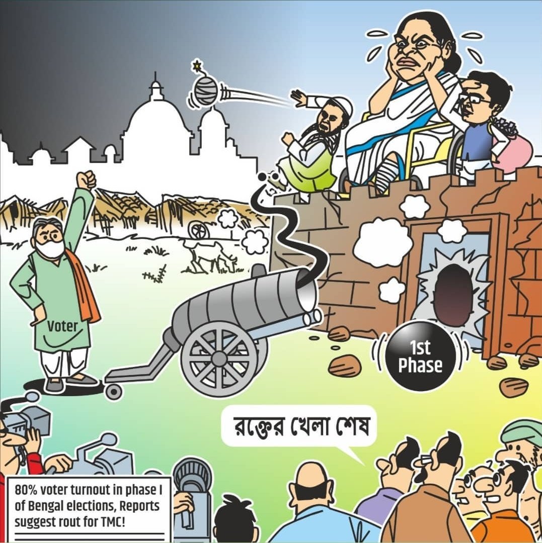 PoliticsAryan's tweet photo. 2019 loksabha me half 2021 assembly me saaf.
#BengalElection2021 @AITCofficial @BJP4India https://t.co/bRaXFGN46E