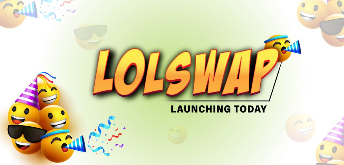 Lol_Defi's tweet photo. Let's decentralize The world with decentralize products with LOL 😂

We thrilled to announcing LoLSwap 😂 on binance smartchain. LoLSwap is live now 💪💪

☑️ Countdown to farming: https://t.co/OezyyWXoxi

🔹 Website: https://t.co/wYRCJ1CDAP

🔹 Telegram: https://t.co/mDfSiREElX https://t.co/IHUwguPX47