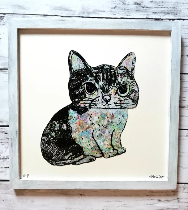 #イラスト好きな人と繋がりたい  #絵描きさんと繋がりたい #イラスト #絵 #メルカリ

title 「ふとっぱらねこ」 
