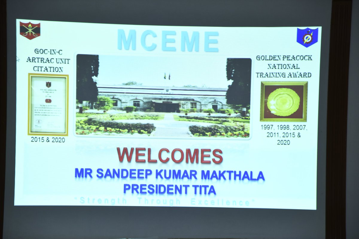 TelanganaIT's tweet image. @SundeepMakthala meet with Lieutenant General TSA Narayanan &amp;amp; Team @ Military College of EME (MCEME). Discussed various possibilities on Artificial Intelligence R&amp;amp;D bilateral collaborations with @TITA Digithon &amp;amp; Govt. of Telangana.