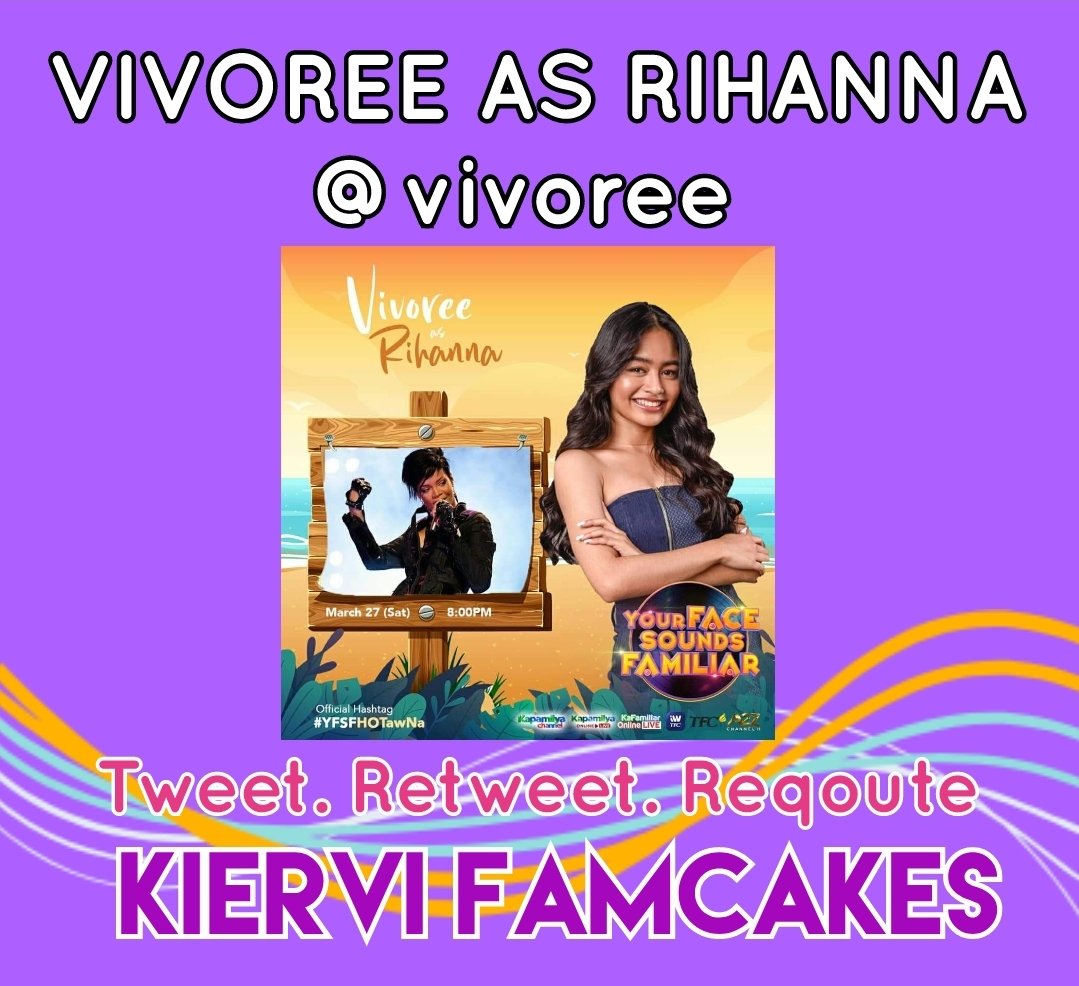KierViTeamAbrod's tweet photo. For you Mamcake!!! Supporting this  TagLine:

VIVOREE AS RIHANNA
@vivoree https://t.co/Dh16s40AJn