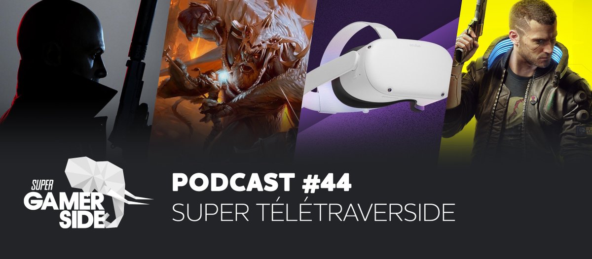 supergamerside's tweet photo. M'sieudames, voici un nouveau podcast pour vos esgourdes. Dans cette émission réalisée en distanciel, on y parle Hitman 3, Donjons et Dragons, Oculus Quest 2 et Cyberpunk 2077. 
Avec également le VHS et la Cible, présenté par Olivier Zbinne https://t.co/ibovOduSN6 https://t.co/fJVMxgdp5C