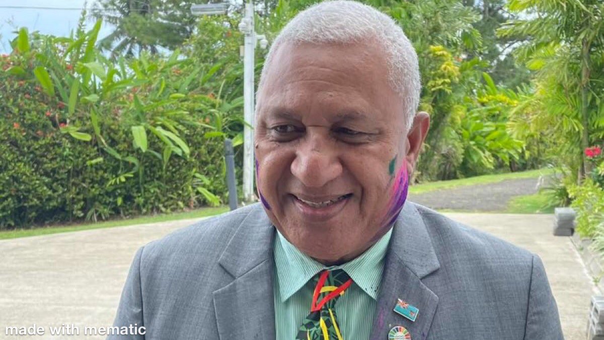 postfijiman's tweet photo. Ratu Voreqe Bainimarama named sexiest Fiji prime minister since independence from Great Britain in 1970, according to latest study. Vinaka sir. #UroLevu https://t.co/0a5BRQDmAR