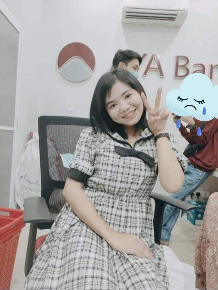 South Dagon, Yangon:

• Ma Khine Zar Thwe, an AYA bank employee, was shot in the eye by Terrorists (#Myanmar security forces) this afternoon. Died at the hospital.

• At least 5 others were injured today in S. Dagon.

#WhatsHappeningInMyanmar #Mar28Coup